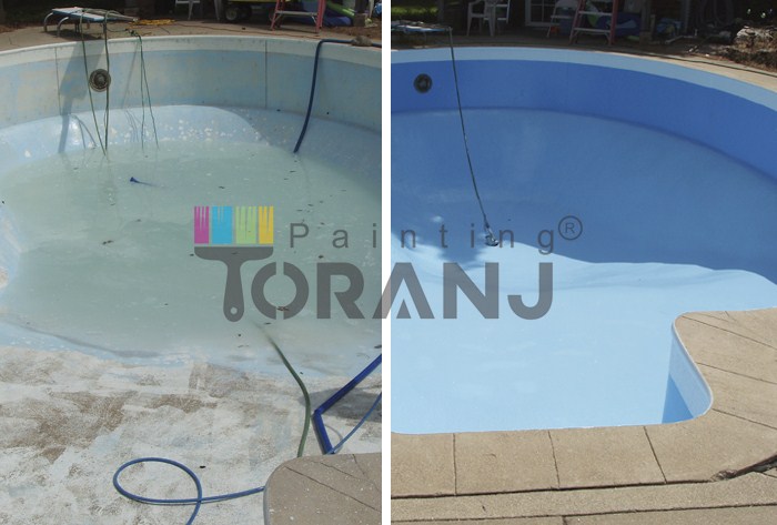 رنگ آبی اکریلیک استخری